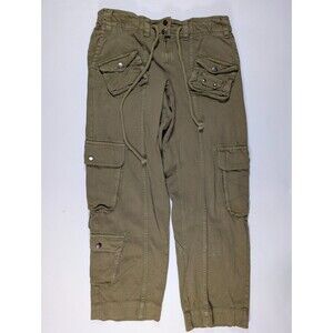 Free People Tahiti Cargo Pants Womens XS Baggy Boho Utility Ankle Crop